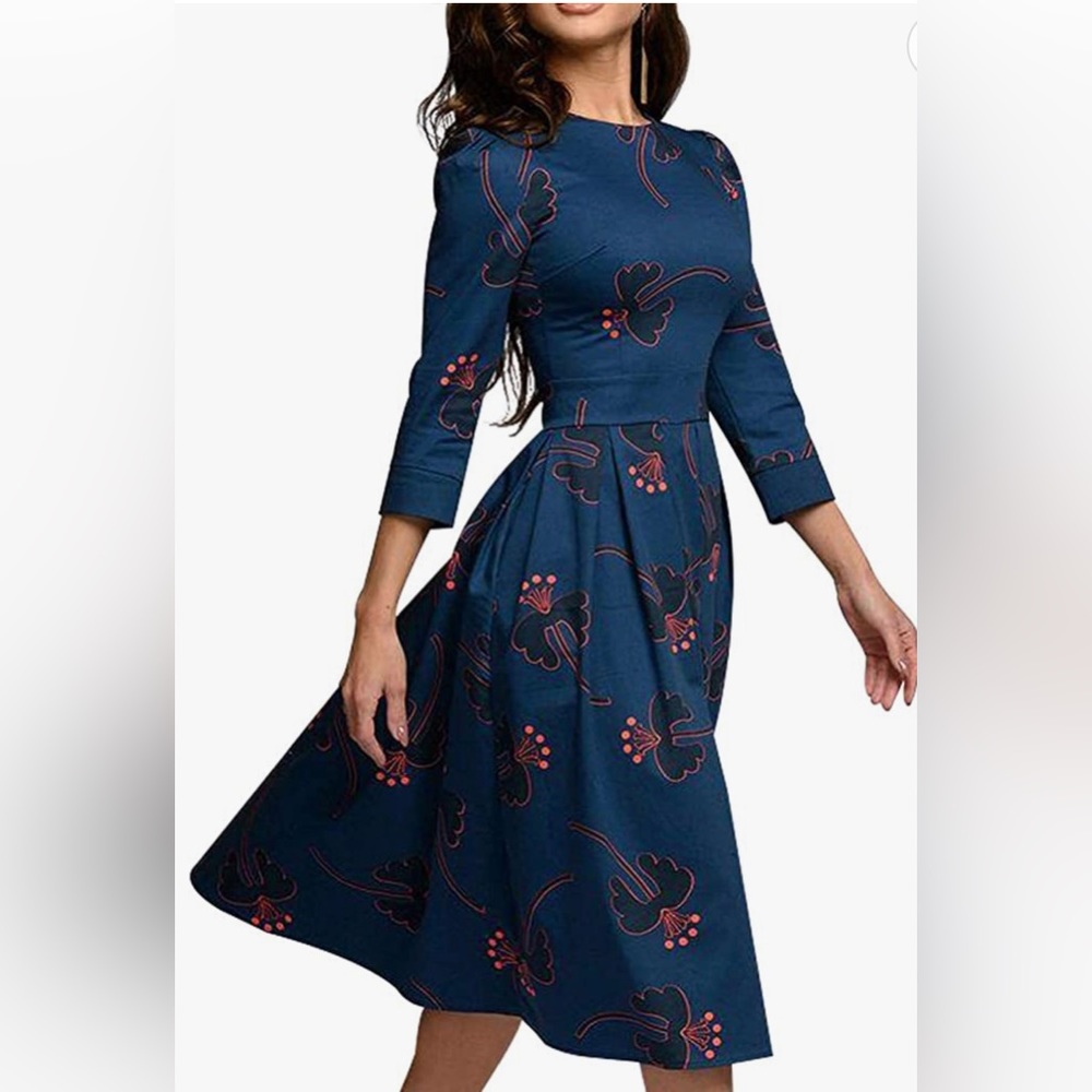 Women's Floral Midi Dress Size Small
